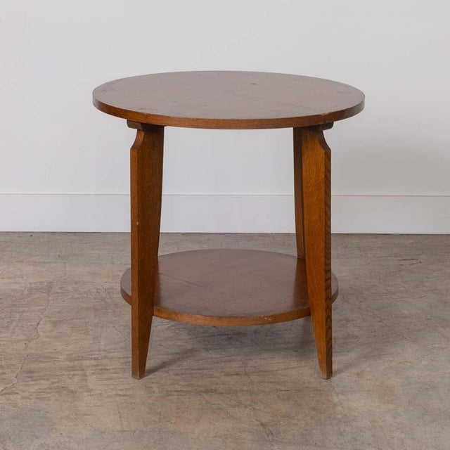 1930s 1930s French Oak Art Deco Gueridon Table For Sale - Image 5 of 12