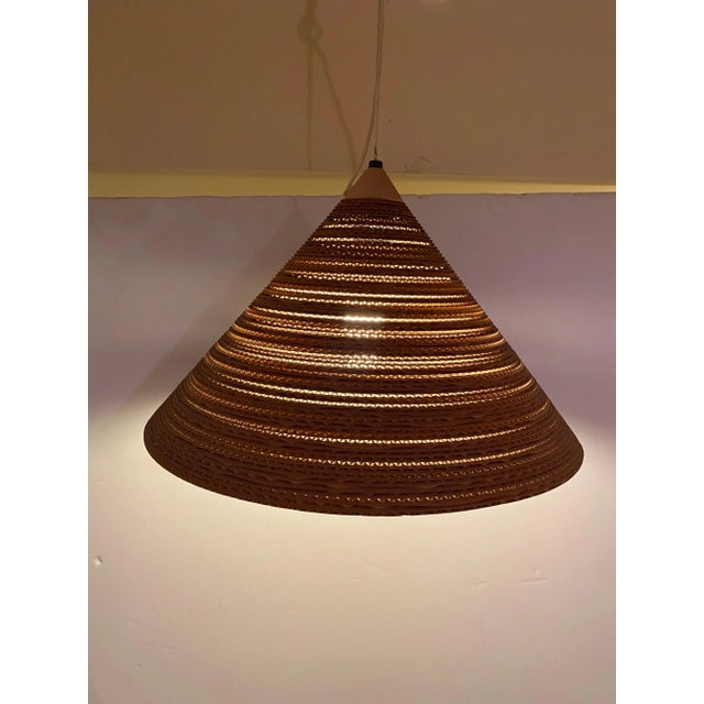 Gregory Van Pelt Cardboard Hanging Light Fixture Chairish