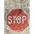 Metal Vintage Gunshot Stop Sign For Sale - Image 7 of 12