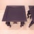 Mid Century Modern/Hollywood Regency/French Provincial Solid Wood Navy Blue End Table - A Pair For Sale - Image 4 of 18