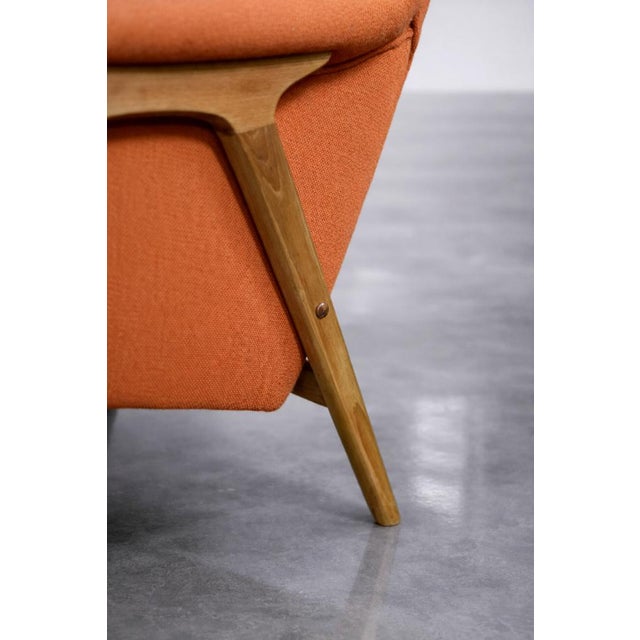 1960s Mid-Century Elm Wing Master Chair by Thorbjörn Afdal for Bruksbo, 1960s For Sale - Image 5 of 18