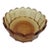 Fostoria Coin Glass Amber Liberty Bell Scalloped Bowl For Sale