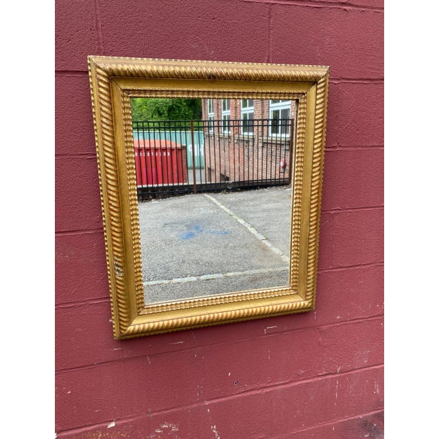 American French 1920's Mirror With Carved Gilt Wood Frame For Sale - Image 3 of 12