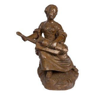 Antique Napoleon III Terracotta Sculpture, 1800s For Sale
