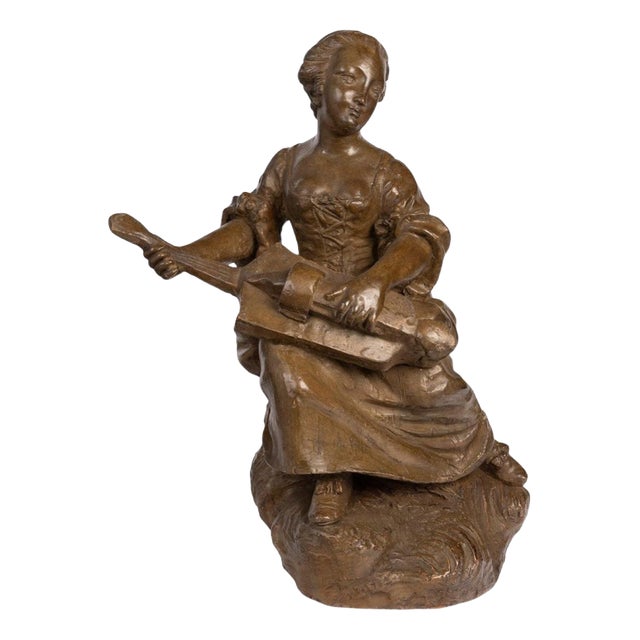 Antique Napoleon III Terracotta Sculpture, 1800s For Sale