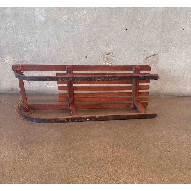 American Antique Rustic Sled For Sale - Image 3 of 7