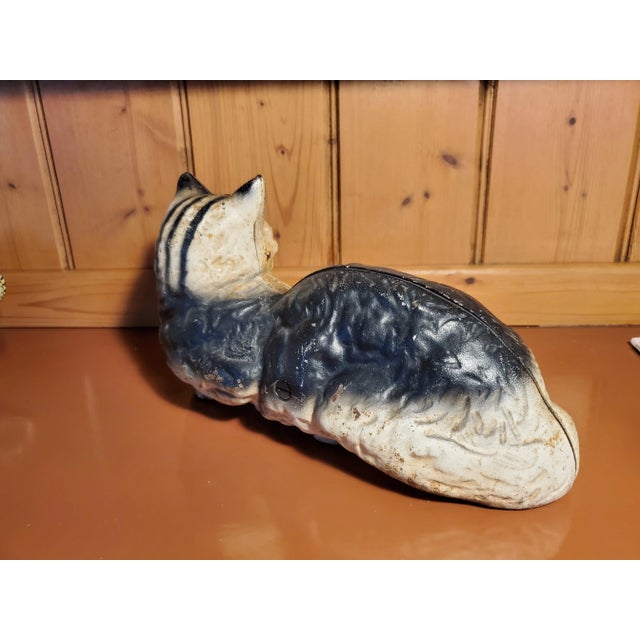 Early 20th Century Hubley Cast Iron Cat Doorstop / Hearth For Sale - Image 5 of 8