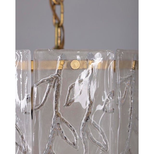 1960s Vintage Italian Murano Glass Chandelier, 1960s For Sale - Image 5 of 11