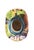 Art Deco Italian Ceramic Hand Painted Vase Large Bottle For Sale - Image 3 of 5