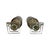 Pair ofHand-Blown Smoky Brown Bubble Glass Hurricanes For Sale - Image 4 of 4