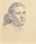 Albert Goltjakov, Portrait of a Woman, 1960s, Pencil on Paper For Sale - Image 3 of 3