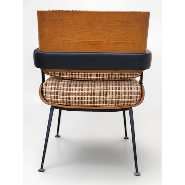 Metal Modern Tube Series Model 704 Armchair by Alain Richard for Marcom, 1960s For Sale - Image 7 of 13