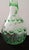 Emerald Green and Clear Vintage Italian Murano Art Glass Vase, McM, Ca. 1960's. For Sale In Houston - Image 6 of 6