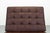 Ludwig Mies van der Rohe Barcelona Chair in Brown Leather by Ludwig Mies Van Der Rohe for Knoll International For Sale - Image 4 of 11