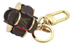 Louis Vuitton Monogram Canvas Floral Bag Charm Key Holder