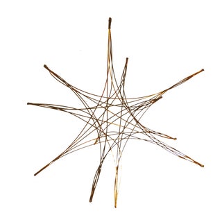 Vintage Brass Starburst Mobile Sculpture For Sale