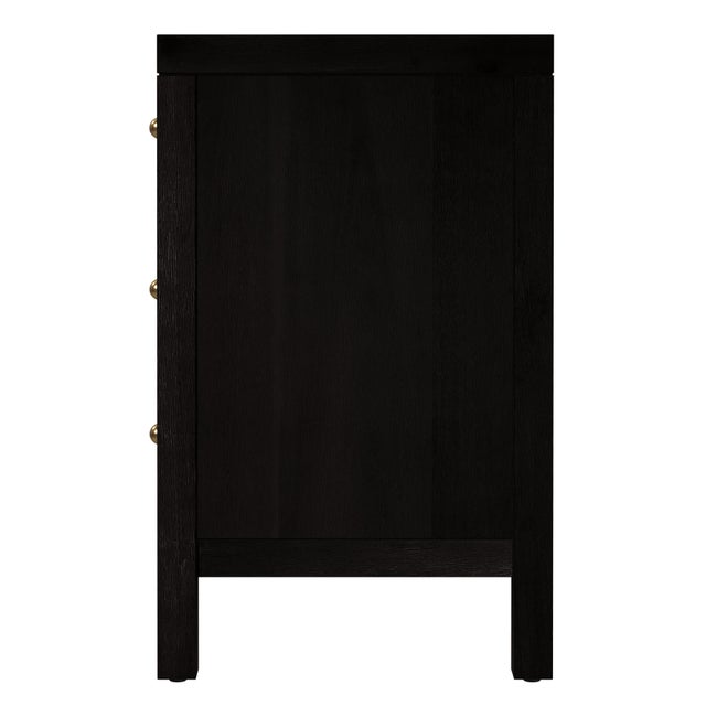 2020s Nora 25 in. W Rectangular Wood 3 Drawer Nightstand, Antique Coffee For Sale - Image 5 of 8