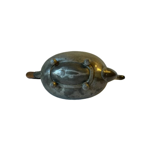 Antique Turtle Back Britannia Tea Pot Genie Pot For Sale - Image 9 of 13