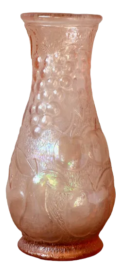 Bohemian Pink Glass Carafe, 1950s
