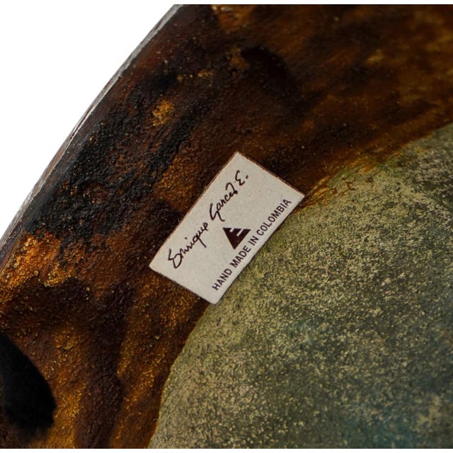 Large Pair of Enrique Garcel Two Tone Bronze Lion Busts For Sale - Image 11 of 11