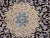 Cream Vintage Persian Nain Habibian Rug, Handwoven Floral Pattern With Silk Highlights, Navy & Blue. 5’ X 8’ For Sale - Image 8 of 12