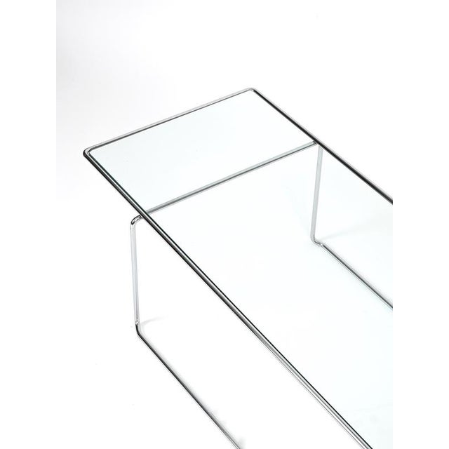 1970s Large Vintage Marcel T Chrome Coffee Table by K. Takahama for Cassina, 1970s For Sale - Image 5 of 12
