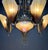 1930s Mid-West Mfg. Soleure Series Art Deco 6-Light Slip Shade Chandelier in Cast Bronze For Sale - Image 12 of 15