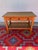 Wood Danish Oak Side Table With Storage Drawers For Sale - Image 7 of 7