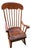 VTG High-Back Windsor Rocking Chair With Historic Upstate Ny Provenance For Sale