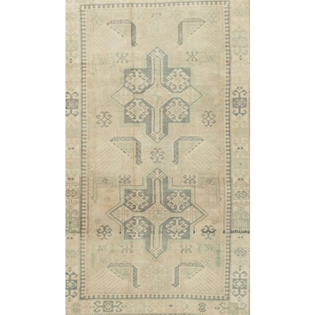 Vintage Subdued Turkish Oushak Rug 4'5 X 7'2 For Sale - Image 4 of 8