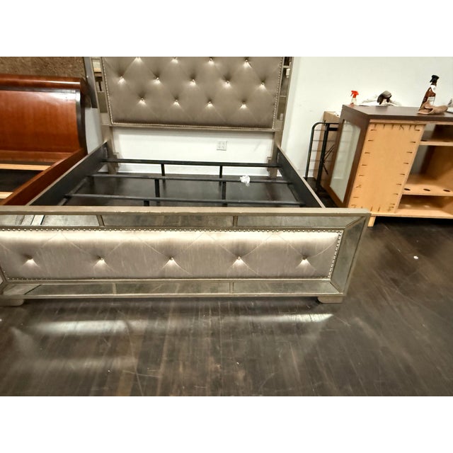 Design Plus Gallery presents the Eastern King Size Ava Mirrored Bed from Z Gallerie. This glamorous bed is designed with...