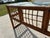 Brown 1970s Boho Chic Brown Lattice Rattan Rectangular Sofa Console Table With Glass Top For Sale - Image 8 of 12