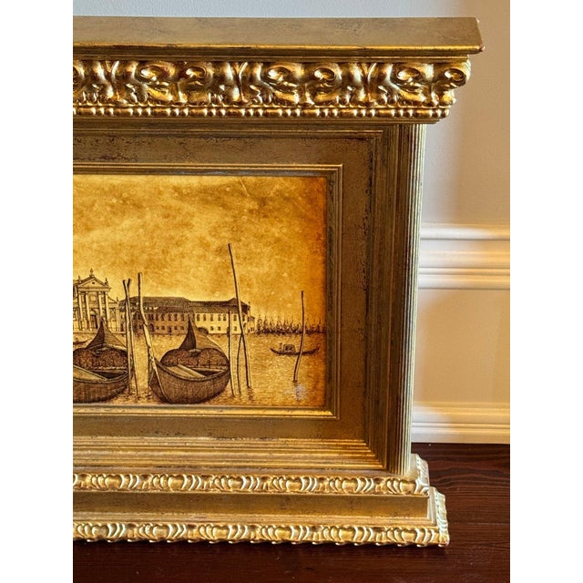 The Twins (Bugagiar) Original Ink on Plaster – "Venezia: Island of San Giorgio" For Sale - Image 4 of 13