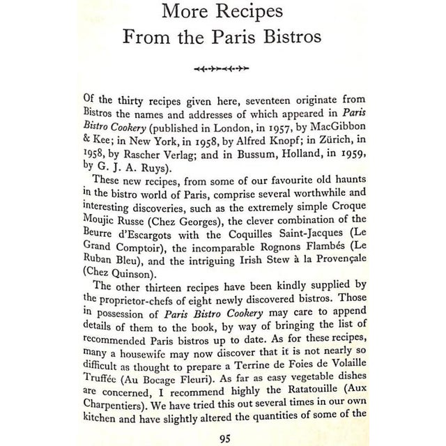 "Paris Bistro Cookery & the Art of Simple French Cookery" 1967 Watt, Alexander For Sale - Image 9 of 12