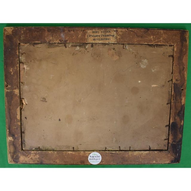 Print Sz: 11 1/4"H x 16"W Frame Sz: 15 3/8"H x 20"W w/ F. Rollini Engraver and Stationer 1269 Broadway New York w/ 22...