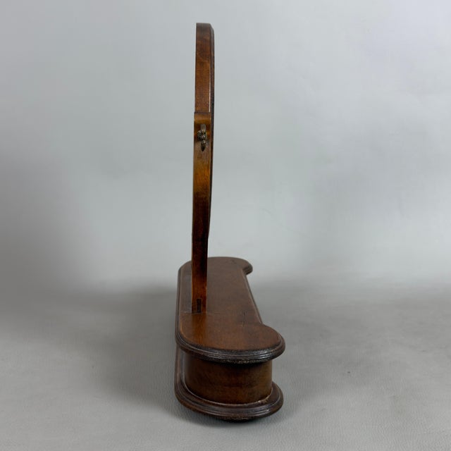 Vintage Wooden Tilting Table Mirror with Drawer from Ignoto, 1960s For Sale - Image 3 of 12