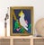 Chinoiserie Parrot Wall Art – White Cockatoo With Flowers, Textured Oil & Acrylic Painting For Sale In West Palm - Image 6 of 6