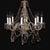 Transparent Vintage Georgian Style Hand Cut Crystal 8-Arm Chandelier For Sale - Image 8 of 10