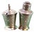 Salt and Pepper Shakers in Embossed Silver, Set of 2 For Sale