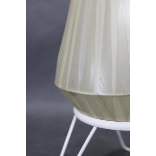 Mid-Century Table Lamp with Plastic Shade, Czechoslovakia, 1960s For Sale - Image 4 of 12