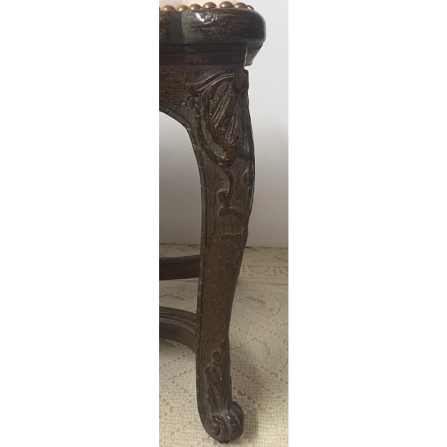 Curvy Irregular Shaped French Carved Walnut Bench For Sale In Philadelphia - Image 6 of 8