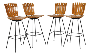 Arthur Umanoff Bar Stools Set of Four