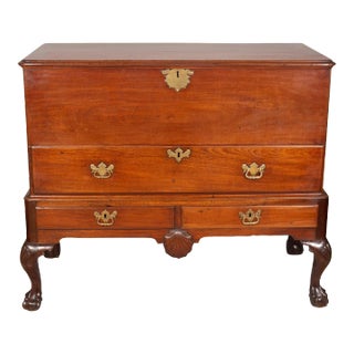 Late 18th Century Irish Georgian Mahogany Blanket Chest For Sale