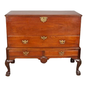 Late 18th Century Irish Georgian Mahogany Blanket Chest
