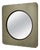Vintage Italian Space Age Smoked Glass and Circular Wall Mirror, 1970s For Sale