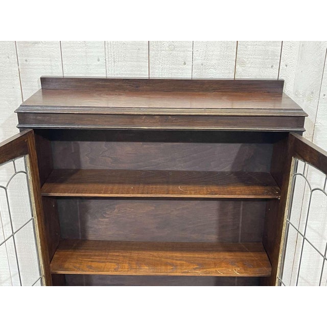 1930s English Oak Display Cabinet, 1930s For Sale - Image 5 of 14