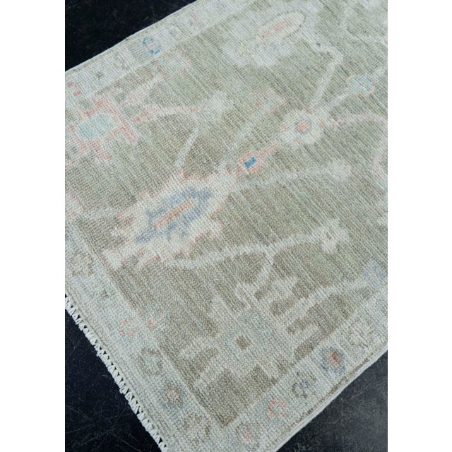 Turkish Turkish Oushak Runner Rug 2'8" x 8'10" #17140 For Sale - Image 3 of 8