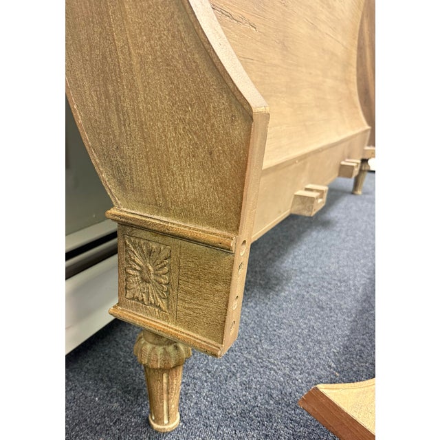 Restoration Hardware French Empire Rosette Sleigh Bed - King Size For Sale - Image 9 of 11