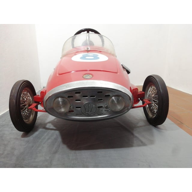 Mid-Century Modern Model 250 Pedal Car by Giordani Maserati, Italy, 1960s For Sale - Image 3 of 18