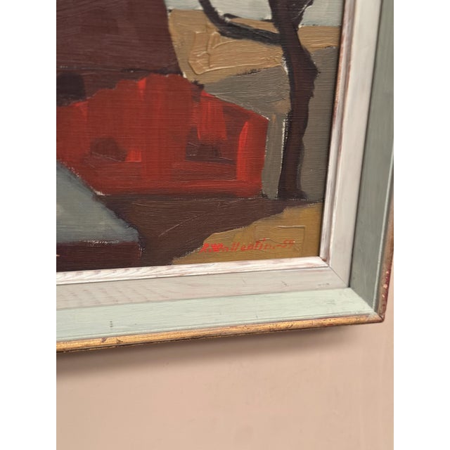 Raymond Wallentin, On the Outskirts of Kalmar, 1959, Oil on Canvas, Framed For Sale - Image 15 of 18